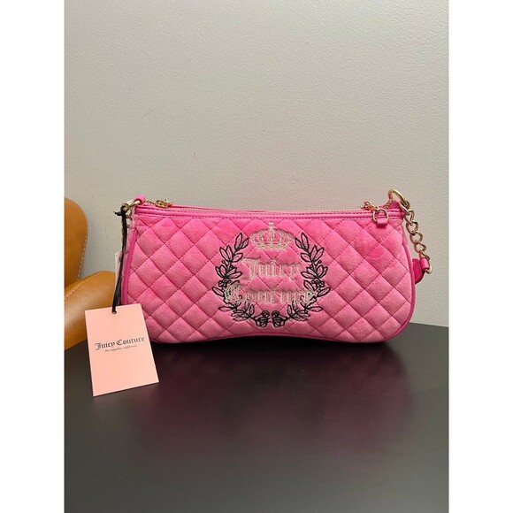 Juicy Couture Handbags - Juicy Couture Royal Moment Shoulder Bag - Juicy Pink Y2K - NWT VIRAL